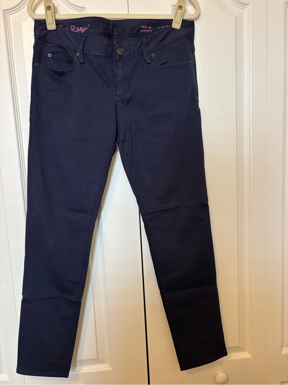 Lilly Pulitzer Navy Blue Worth Skinny Pants